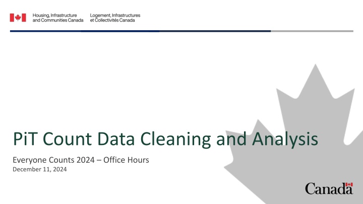 pit count data cleaning and analysis n.w