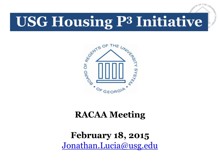 usg housing p 3 initiative n.w
