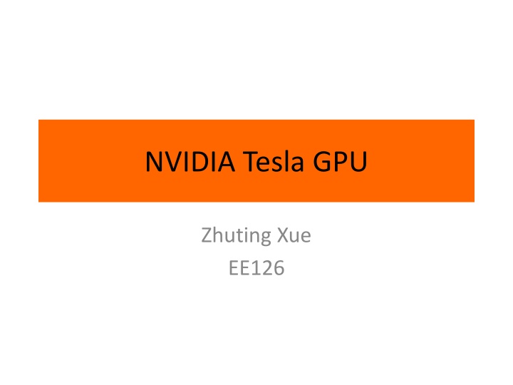 nvidia tesla gpu n.w