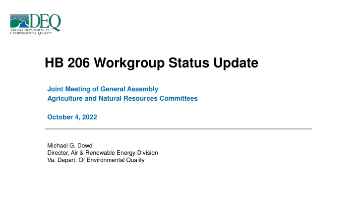 hb 206 workgroup status update n.w