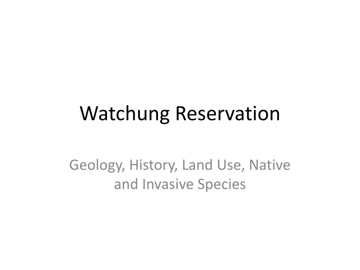 watchung reservation n.w