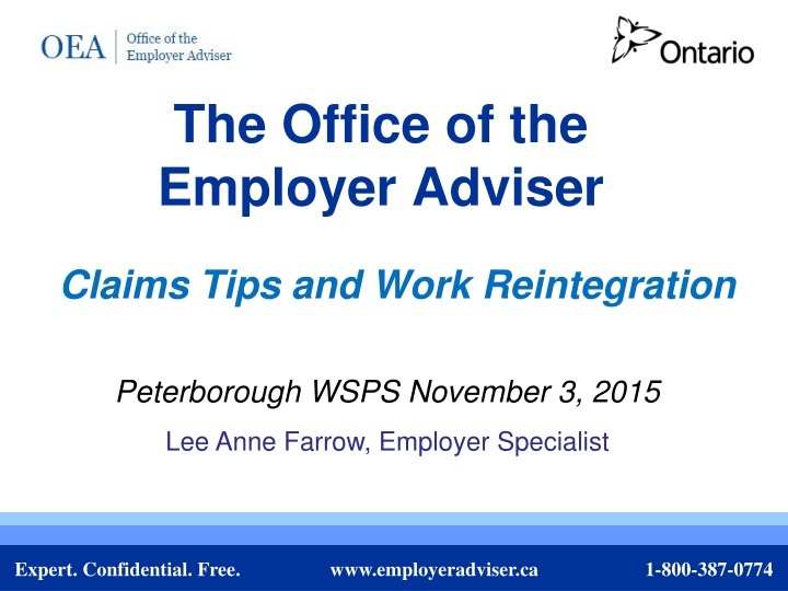 the office of the employer adviser n.w