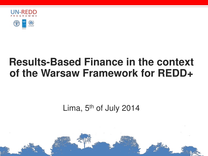 results based finance in the context n.w