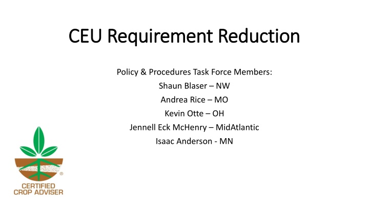 ceu requirement reduction ceu requirement n.w