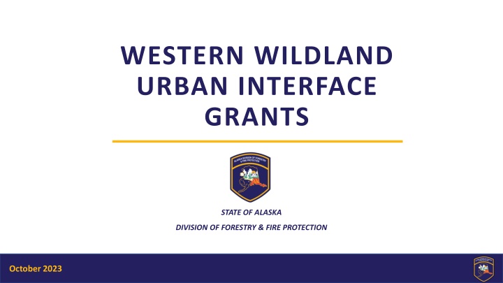 western wildland urban interface grants n.w