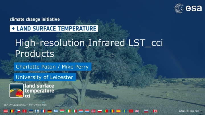 high resolution infrared lst cci products n.w