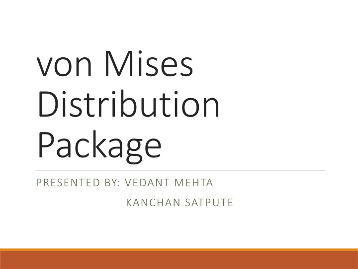 von mises distribution package n.w
