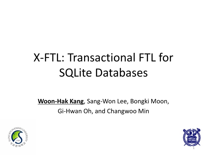 x ftl transactional ftl for sqlite databases n.w
