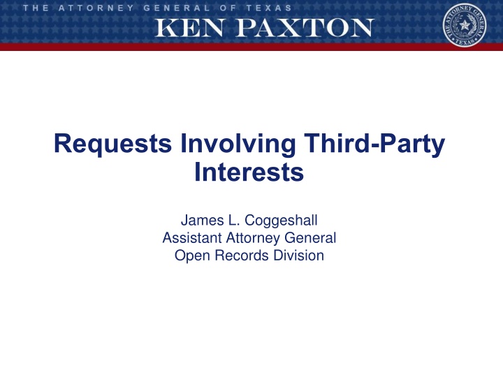 requests involving third party interests n.w