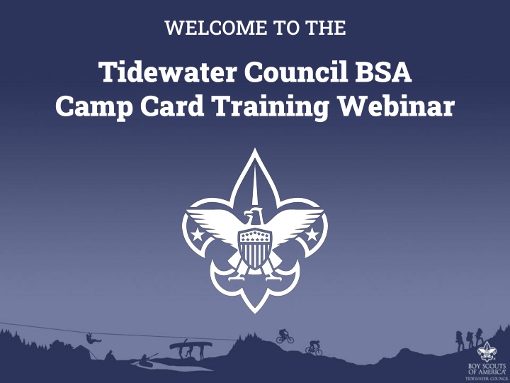 welcome to the tidewater council bsa camp card n.w