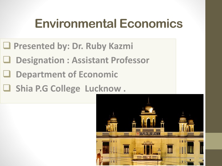 environmental economics n.w