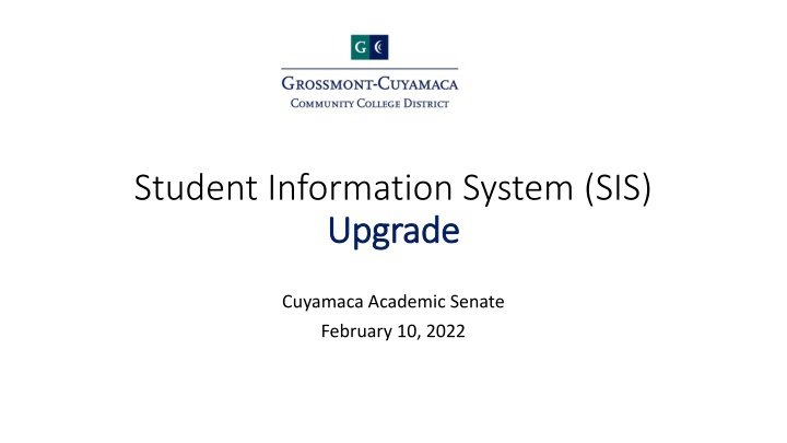 student information system sis upgrade upgrade n.w