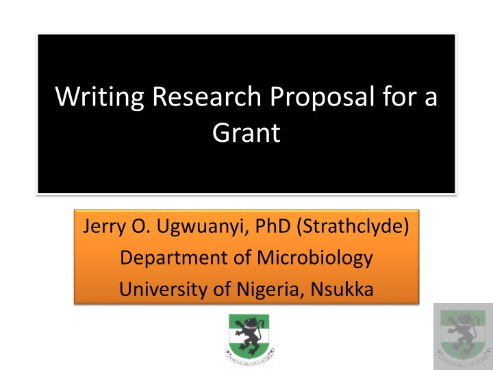 writing research proposal for a grant n.w