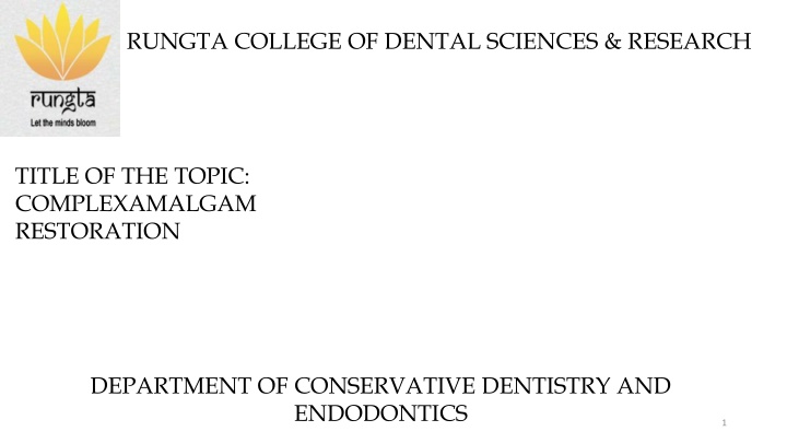 rungta college of dental sciences research n.w