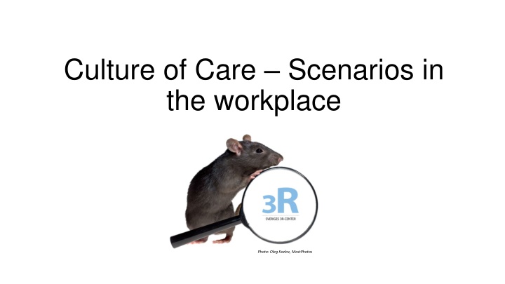 culture of care scenarios in the workplace n.w