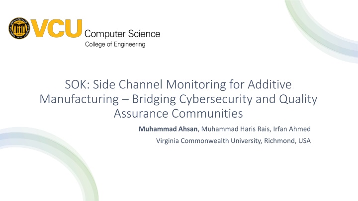 sok side channel monitoring for additive n.w