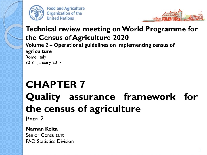 technical review meeting on world programme n.w