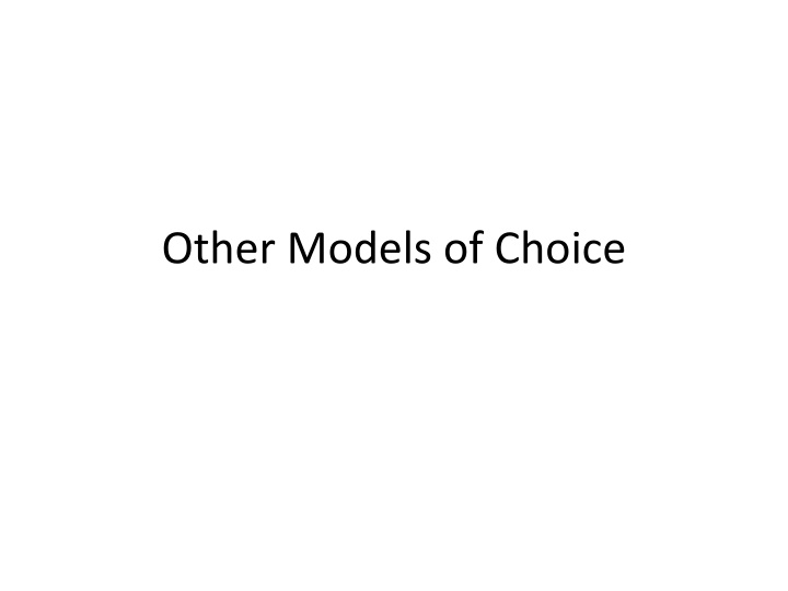 other models of choice n.w