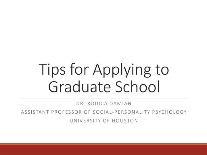 tips for applying to graduate school n.w