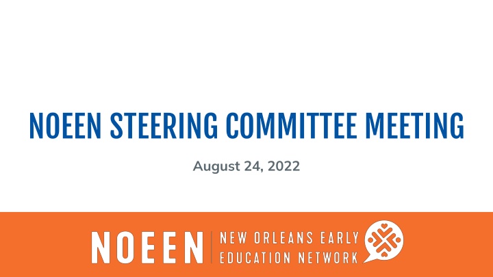 noeen steering committee meeting n.w