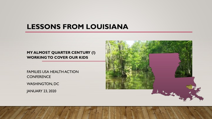 lessons from louisiana n.w