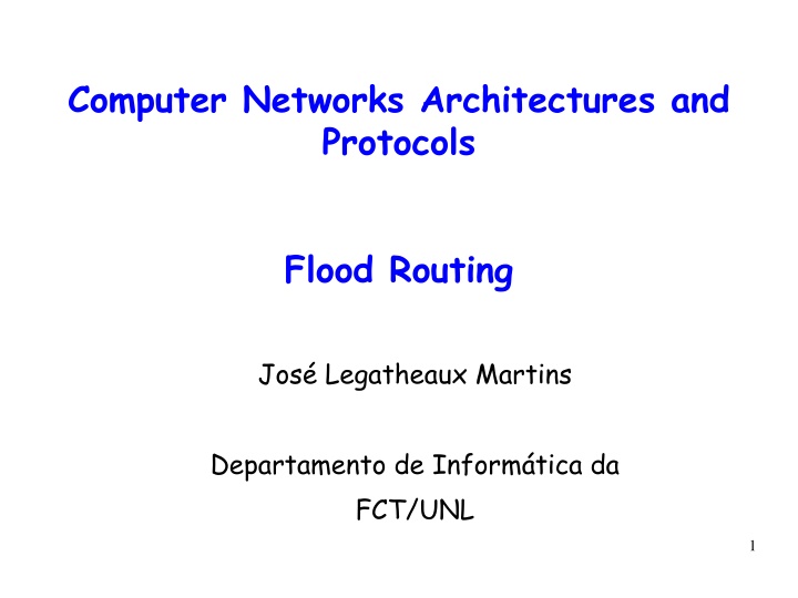computer networks architectures and protocols n.w
