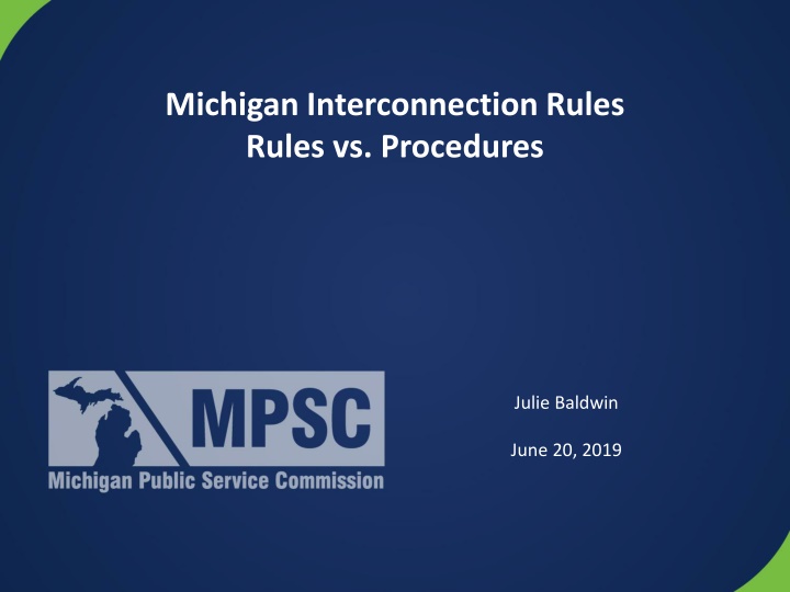 michigan interconnection rules rules vs procedures n.w