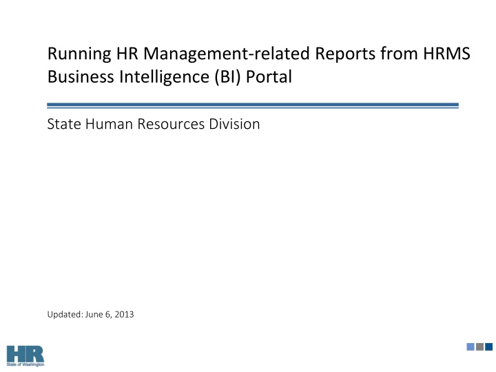 running hr management related reports from hrms n.w