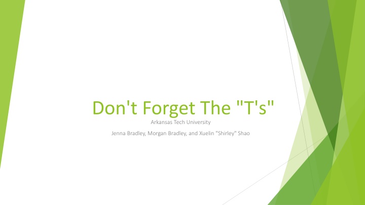 don t forget the t s arkansas tech university n.w