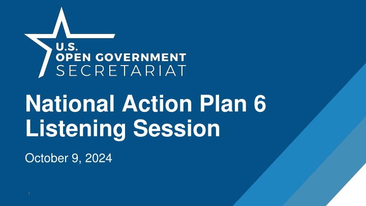 national action plan 6 listening session n.w