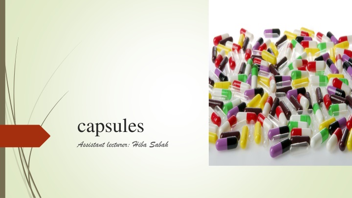 capsules assistant lecturer hiba sabah n.w