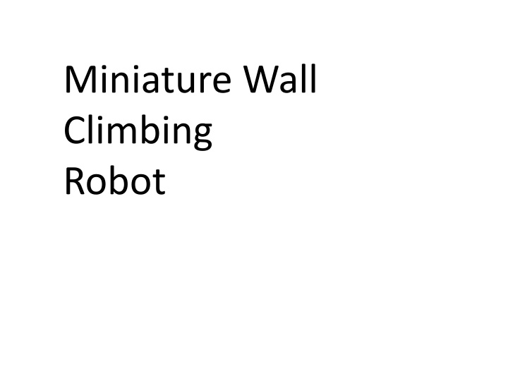 miniature wall climbing robot n.w