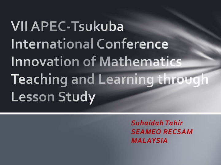 vii apec tsukuba international conference n.w