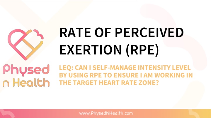 rate of perceived exertion rpe n.w
