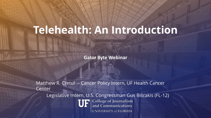 telehealth an introduction n.w