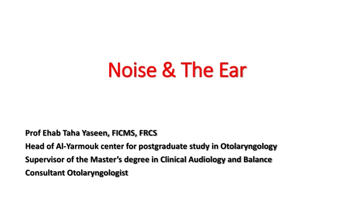 noise noise the ear the ear n.w