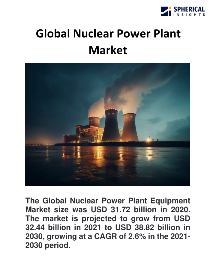 global nuclear power plant market n.w