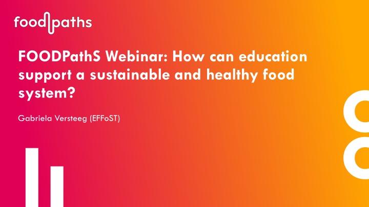 foodpaths webinar how can education support n.w