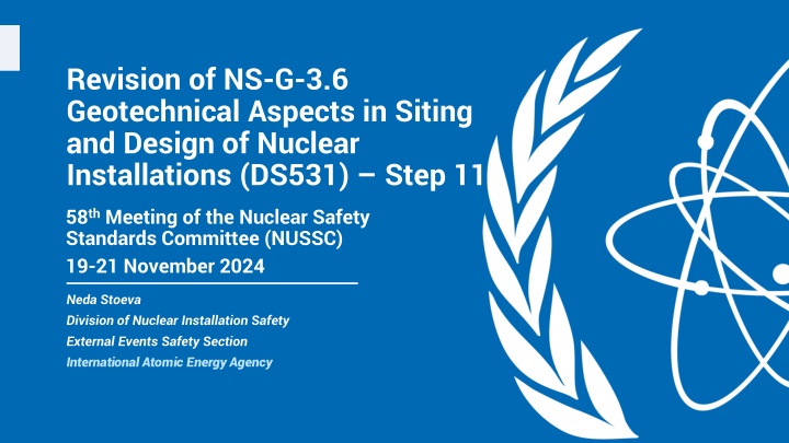 revision of ns g 3 6 geotechnical aspects n.w