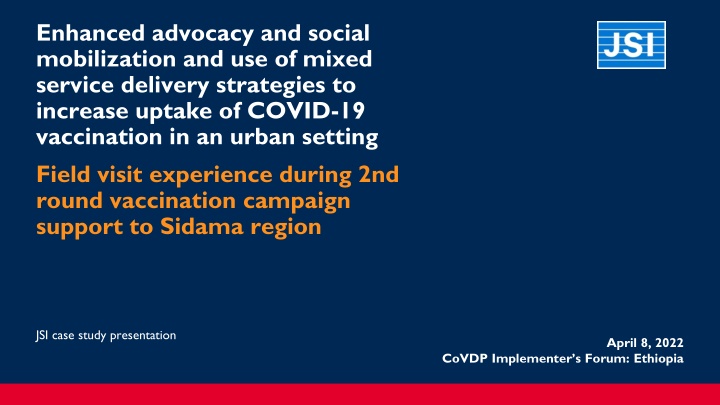 enhanced advocacy and social mobilization n.w