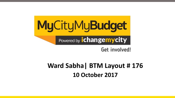 ward sabha btm layout 176 10 october 2017 n.w