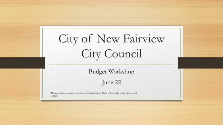city of new fairview city council n.w