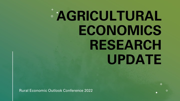 agricultural economics research update n.w