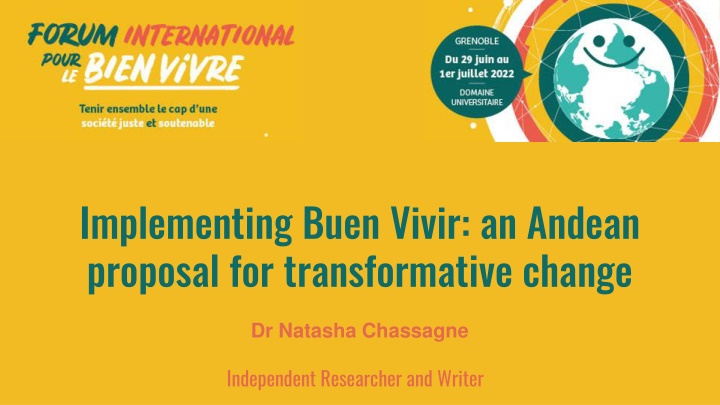 implementing buen vivir an andean proposal n.w