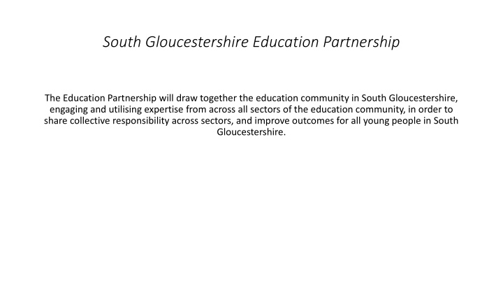 south gloucestershire education partnership n.w
