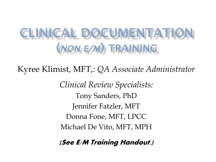 kyree klimist mft qa associate administrator n.w