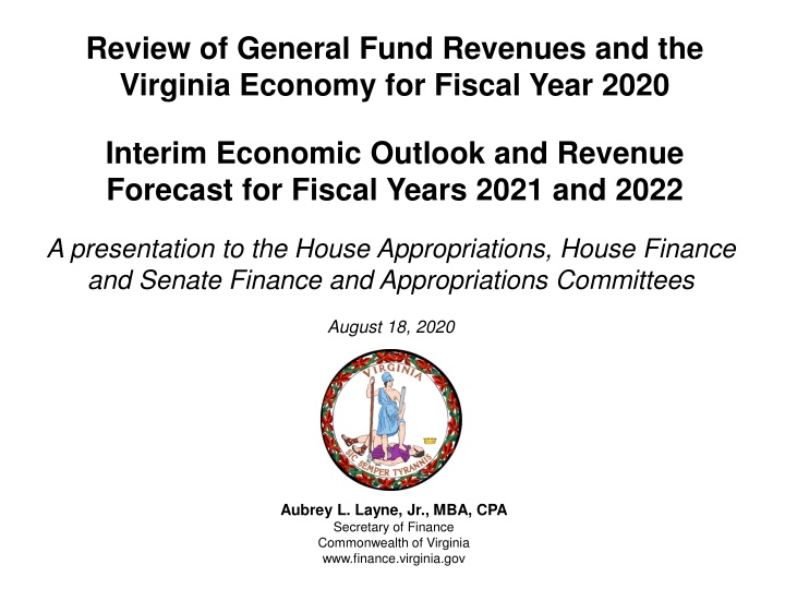 review of general fund revenues and the virginia n.w