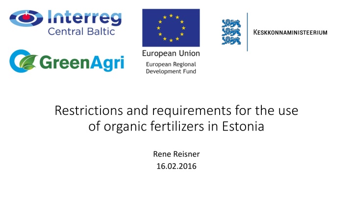 Organic Fertilizer Use Regulations in Estonia