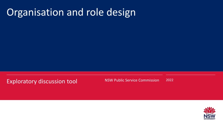 organisation and role design n.w