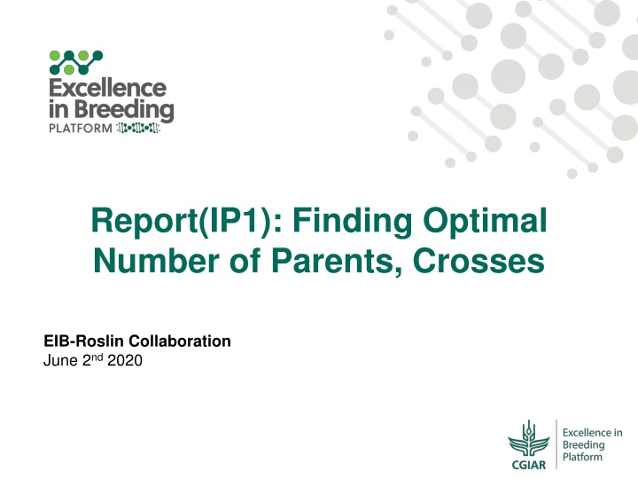report ip1 finding optimal number of parents n.w